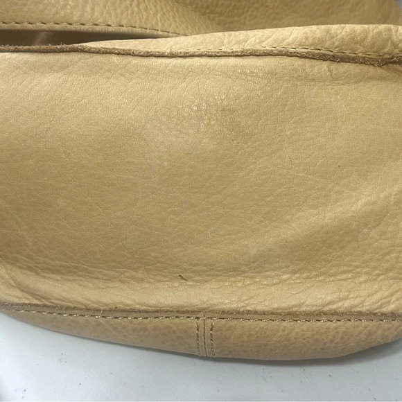 American Leather Company  Tan Leather Hobo Shoulder Bag - Picture 5 of 7